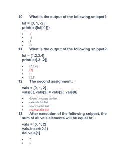 Module 2 Test Answer Key | PDF | Computer Programming | Software ...