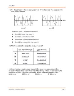 Sound Waves Worksheet with Answers | PDF | Sound | Waves