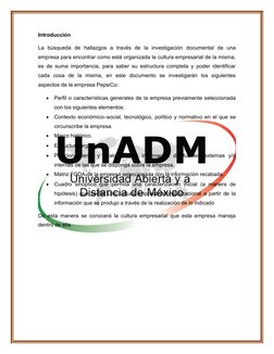 Introducción
La  búsqueda  de  hallazgos  a  través  de  la  investigación  documental  de  una
empresa para encontrar como e