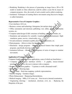 BCA 5th Sem Computer Graphics Notes | PDF | Computer Graphics | Graphics