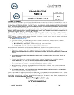 Finning Sudamérica 
Material del Estudiante 
 Finning Capacitación