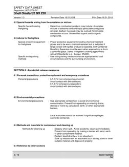 Shell Omala S2 GX 220 Safety Data Sheet | PDF | Dangerous Goods ...