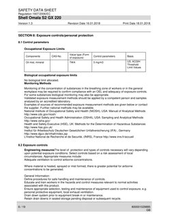 Shell Omala S2 GX 220 Safety Data Sheet | PDF | Dangerous Goods ...