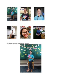 2. Choose one to be analyzed and featured.
