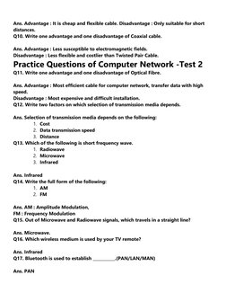 Computer Network Practice Questions | PDF | World Wide Web | Internet & Web
