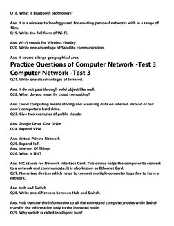 Computer Network Practice Questions | PDF | World Wide Web | Internet & Web