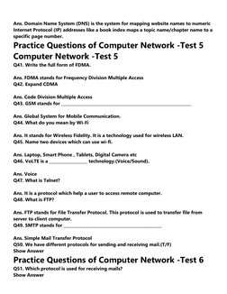 Computer Network Practice Questions | PDF | World Wide Web | Internet & Web