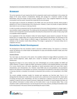 ‘Development of a Simulation Model for the Assessment of Approach Channels – The Taman Seaport Case’ 
 
 
 
II 
SUMMARY 
Th