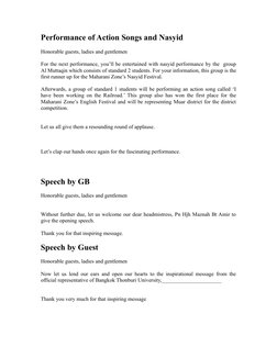 Welcome Ceremony Emcee Script | PDF