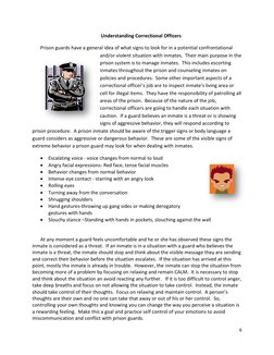 Officer Inmate Communication Inmate Communication Skills Guide | PDF | Communication | Anger