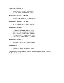 Windows 10 Enterprise N:

DPH2V-TTNVB-4X9Q3-TJR4H-KHJW4

WGGHN-J84D6-QYCPR-T7PJ7-X766F
Windows 10 Enterprise LTSB 2016:

R
