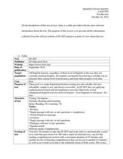 EF SET Test Review and Overview | PDF | International English Language ...