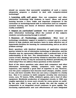 should we assume that successful completion of such a course 
adequately 
prepares 
a 
student 
to 
deal 
with 
computer-rela