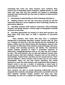 technology first came out, many teachers were confused. They 
weren’t sure if technology meant computers, applied science, or