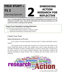 Action Research in Field Study 2 Episode 2 | PDF | Teachers | Action ...