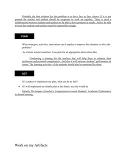 Action Research in Field Study 2 Episode 2 | PDF | Teachers | Action ...