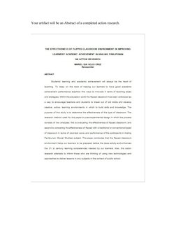 Action Research in Field Study 2 Episode 2 | PDF | Teachers | Action ...