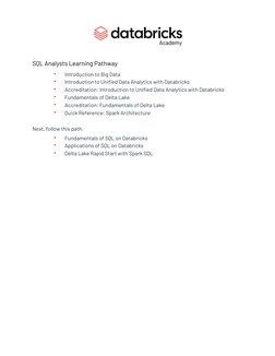 Free Self-Paced Databricks Training | PDF | Big Data | Apache Spark