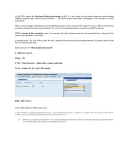 SAP MATMAS IDoc Configuration Guide | PDF | Electronic Data Interchange ...