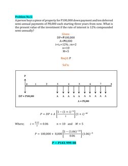 Deferred Annuity Sample Problem Annuity Problems and Solutions Guide | PDF | Present Value | Interest