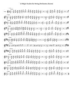 12 Major Scales for String Orchestra (Score)
Violin
120
C Major
G Major
D Major
A Major
E Major
B Major
F
Major
C
Major
A Maj
