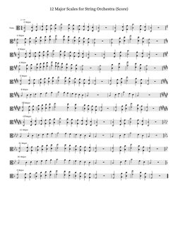 12 Major Scales for String Orchestra (Score)
Viola
120
C Major
G Major
D Major
A Major
E Major
B Major
F
Major
C
Major
A Majo