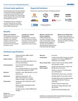 Synergis Cloud Link: Complete Access Control | PDF | Cloud Computing ...