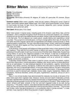 1
Preprinted from Herbal Secrets of the Rainforest, 2nd edition, by Leslie Taylor
Published and copyrighted by Sage Press, In