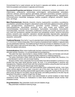 3
Concentrated fruit or seed extracts can be found in capsules and tablets, as well as whole
herb/vine powders and extracts i
