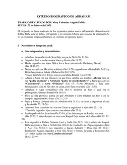 ESTUDIO BIOGRÀFICO DE ABRAHAM 
 
TRABAJO REALIZADO POR: Nissy Valentina Angulo Pulido 
FECHA: 25 de febrero del 2021 
 
El pr