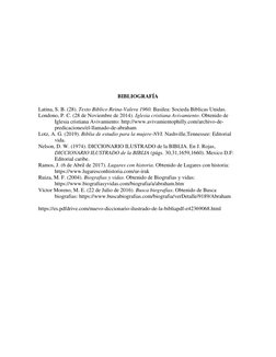 BIBLIOGRAFÍA 
 
Latina, S. B. (28). Texto Biblico Reina-Valera 1960. Basilea: Socieda Biblicas Unidas. 
Londo