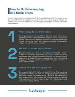 Bookkeeping Basics for Small Businesses | PDF | Bookkeeping | Accrual