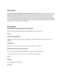 ALV With IDA (In Detail) | PDF | Method (Computer Programming) | Class ...
