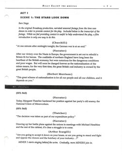 Billy Elliot Script | PDF