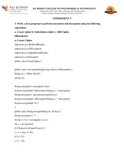 Cryptography & Network Security Lab Manual | PDF | Engineering | Encryption