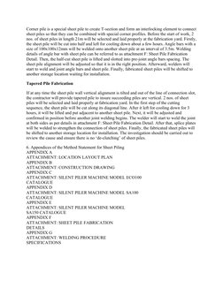 Sheet Piling Installation Method Statement | PDF | Deep Foundation ...