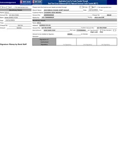 Acknowledgement
RTGS/
NEFT.
(√ the appropriate box).
Please remit the funds as per details provided through
RTGS /
NEFT. (√ t