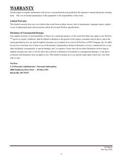 NorTrac Owner's Manual | PDF | Employment | Mechanical Engineering