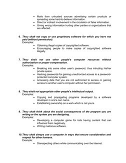 Ten Commandments of Computer Ethics | PDF | Computer File | Malware