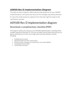 AS9100 Rev D Clause Explanations | PDF | Risk Management | Audit