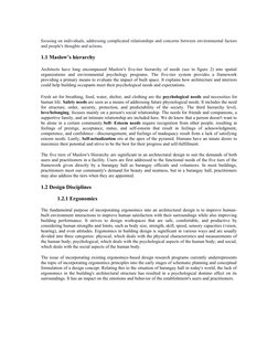 focusing on individuals, addressing complicated relationships and concerns between environmental factors
and people's thought