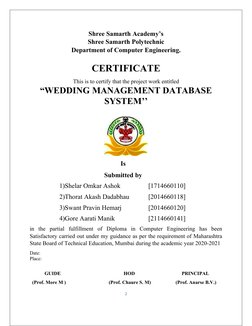 Shree Samarth Academy’s
Shree Samarth Polytechnic
Department of Computer Engineering.
CERTIFICATE
This is to certify that the