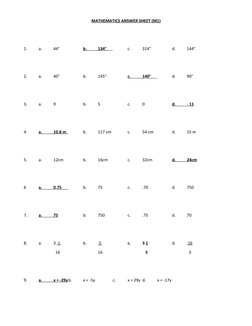 Jcf Math Test JCF Mathematics Entrance Test Guide | PDF | Area | Ratio