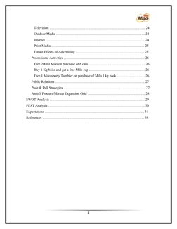 Television ……………………………………………………….………………. 24
Outdoor Media ……………………………………………………….…………. 24
Internet ……………………………………………………….……………