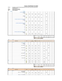 PLANILLA DE METRADOS  DE ACERO
PROYECTO
: MEJORAMIENTO  DE LOS SERVICIOS PUBLICOS SOCIALES PARTICIPATIVOS EN EL ANEXO DE CAOÑ