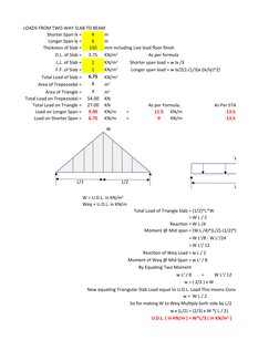 Two-Way Slab Load Distribution Analysis | PDF | Structural Engineering ...