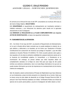 GUIDO T. DIAZ PINEDO
A S E S O R   L E G A L  –  S E R V I C I O S   J U R Í D I C O S 
CAU: 1668
Celular: 948664008
SINOE: 1