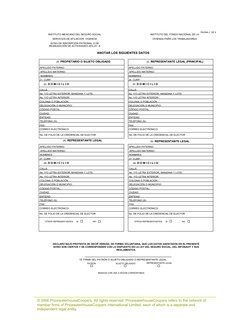 ANOTAR LOS SIGUIENTES DATOS 
20. PROPIETARIO O SUJETO OBLIGADO
22. D O M I C I L I O
APELLIDO PATERNO:
APELLIDO MATERNO:
NOMB