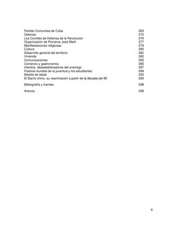6
Partido Comunista de Cuba 
 
 
 
 
 
 
 
263 
Defensa  
 
 
 
 
 
 
 
 
 
270 
Los Comités de Defensa de la Re