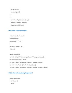 for (let i in arr) {
        console.log(arr[i])
        }
        }
        var fruits = ["apple", "strawberry",